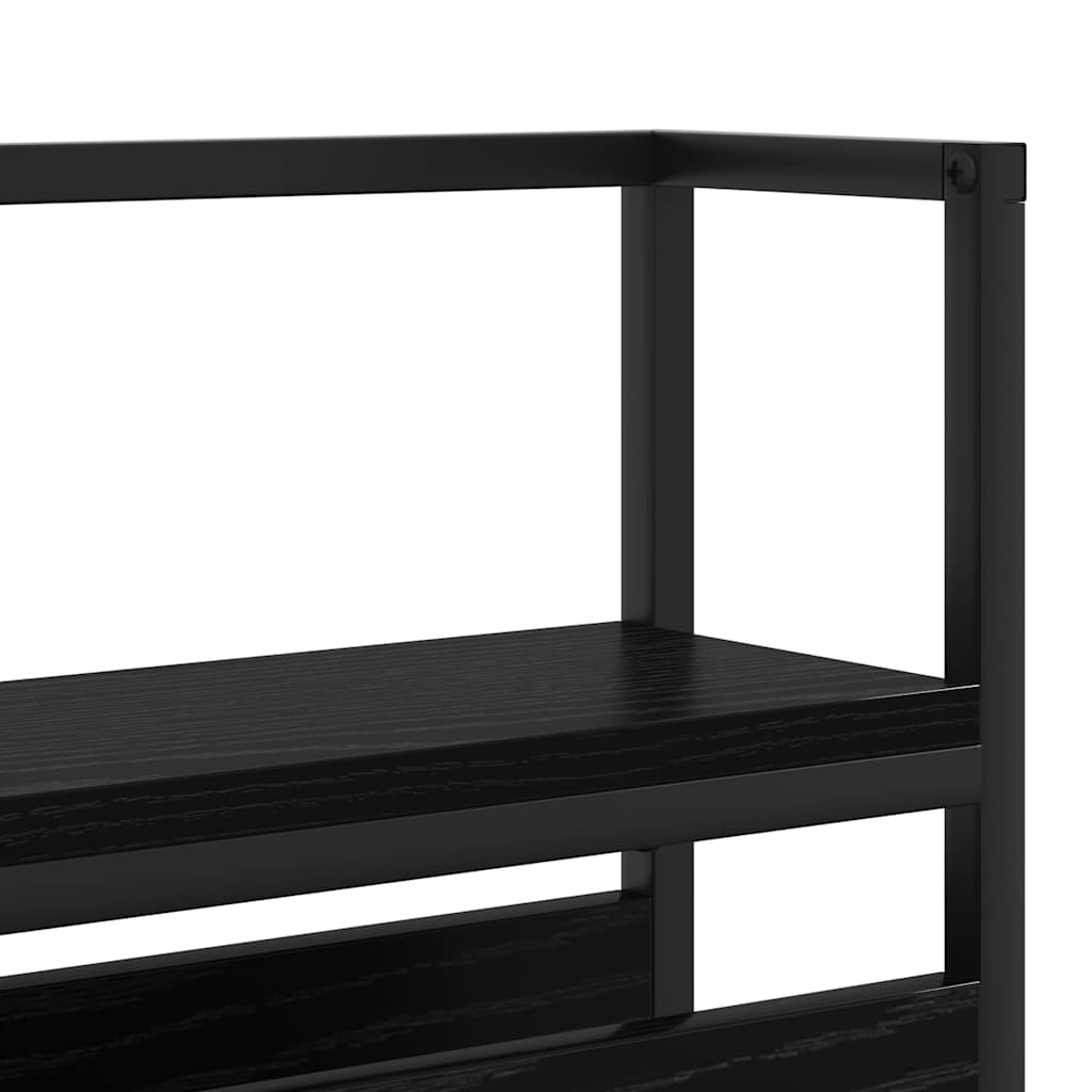 Skladišno uzglavlje s pohranom Crni hrast Konstruirano drvo