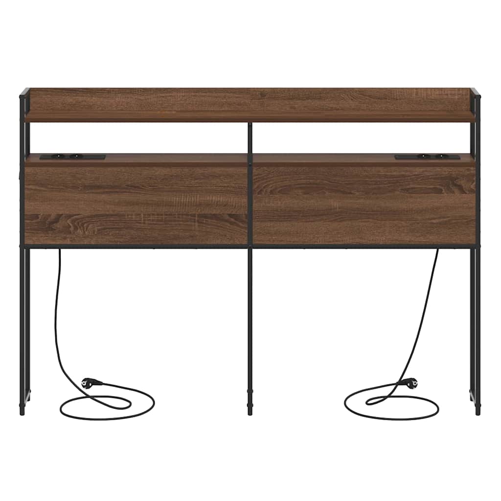 Skladišno uzglavlje s pohranom Smeđi hrast Konstruirano drvo
