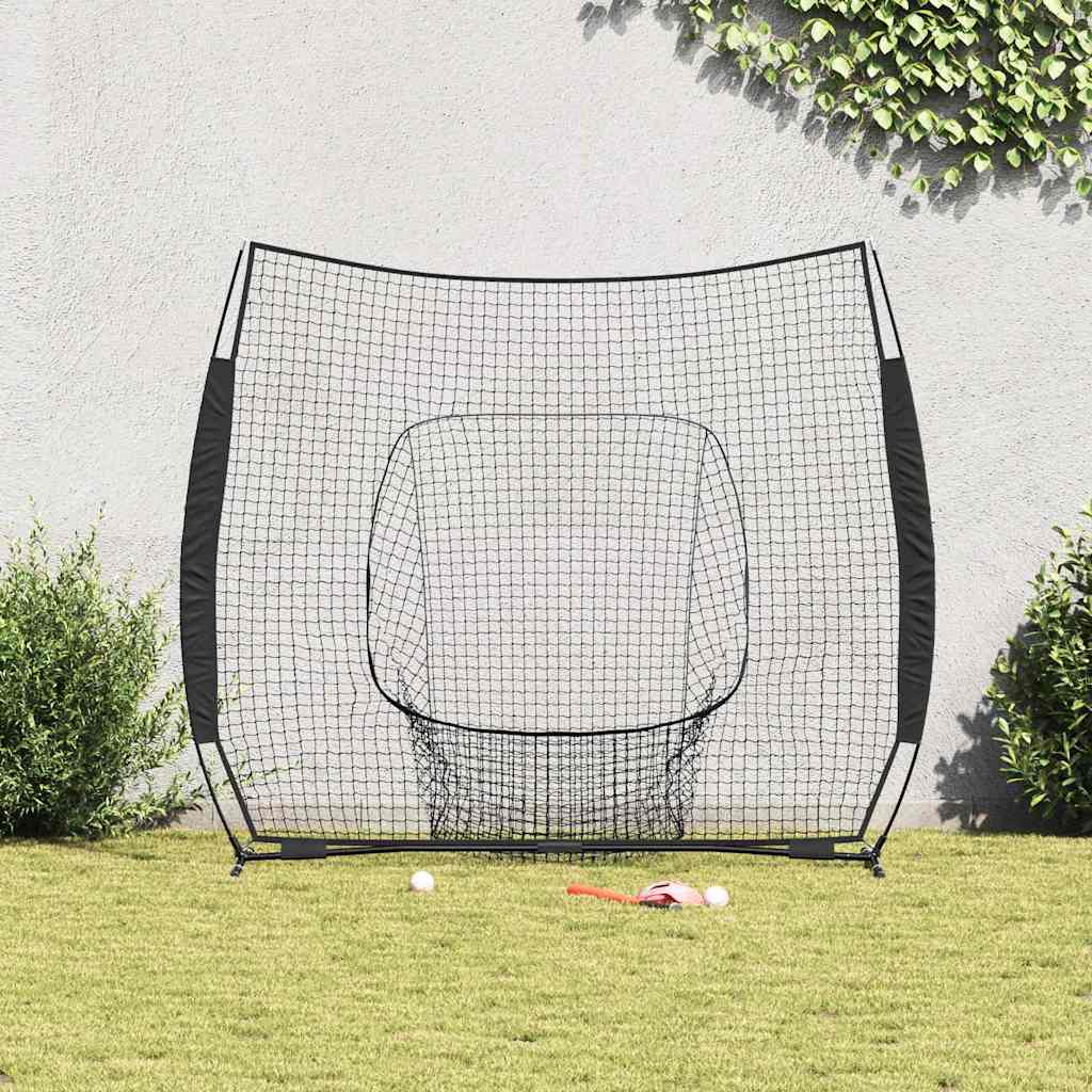 Mreža za vježbanje baseballa Crna 250 x 106 x 209 cm Poliester