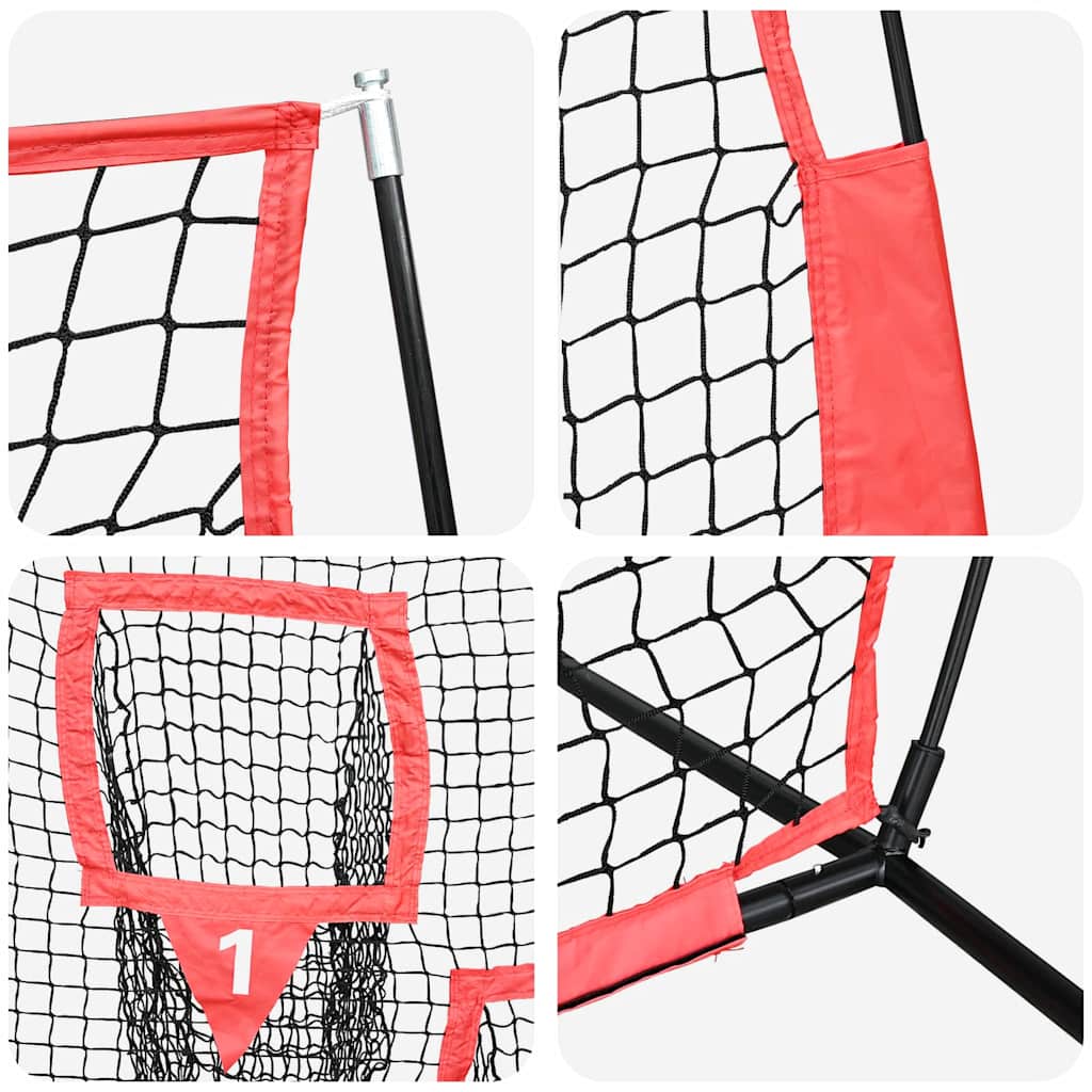 Mreža za vježbanje baseballa Crna 214,5 x 89,5 x 181 cm
