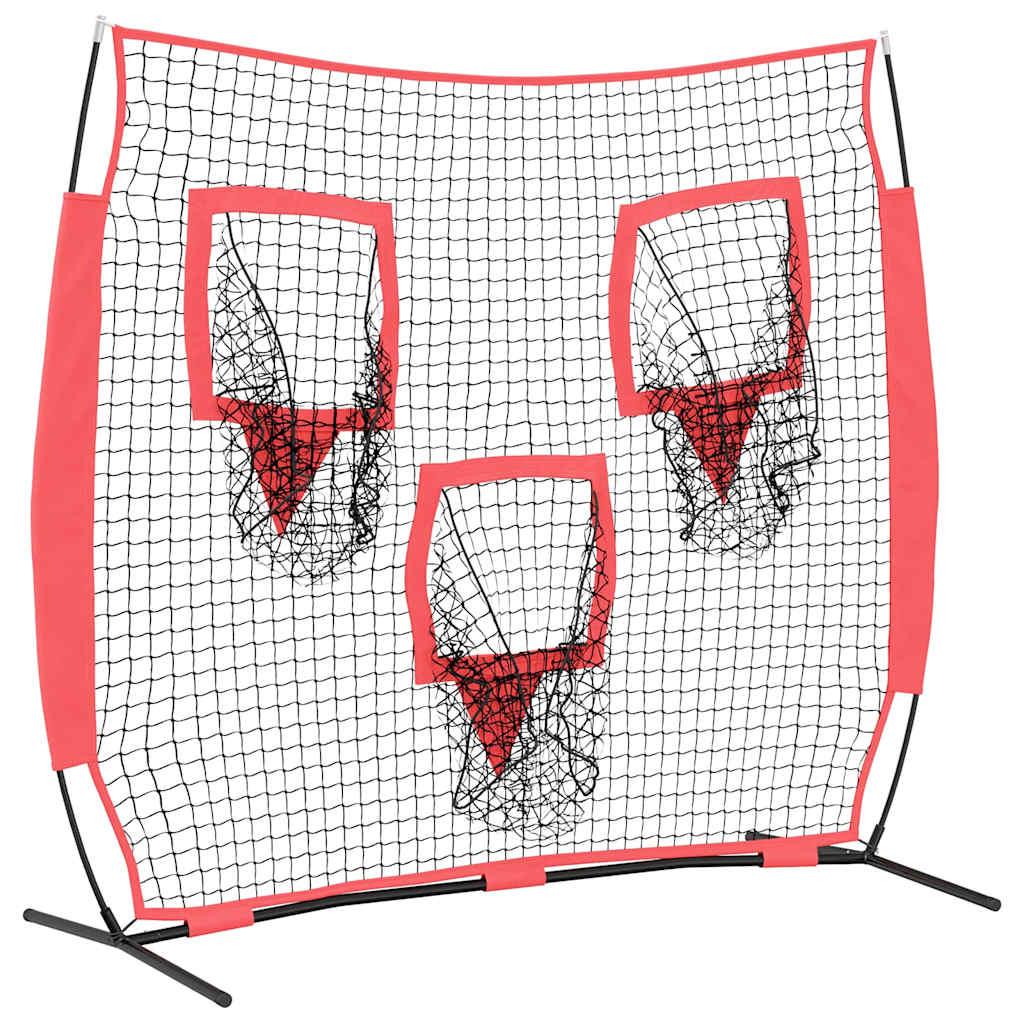 Mreža za vježbanje baseballa Crna 214,5 x 89,5 x 181 cm