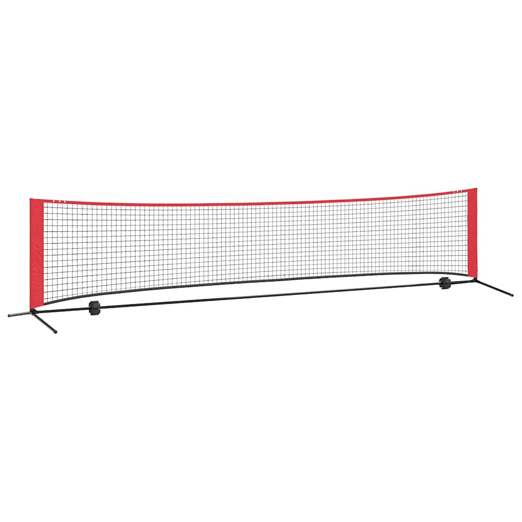 Teniska mreža Crna i crvena 396 x 92 x 87 cm Poliester
