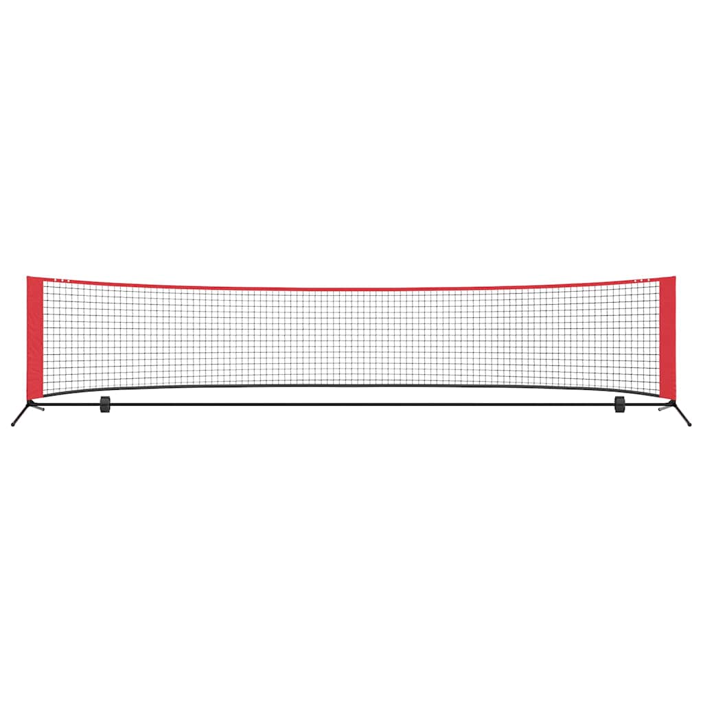 Teniska mreža Crna i crvena 396 x 92 x 87 cm Poliester
