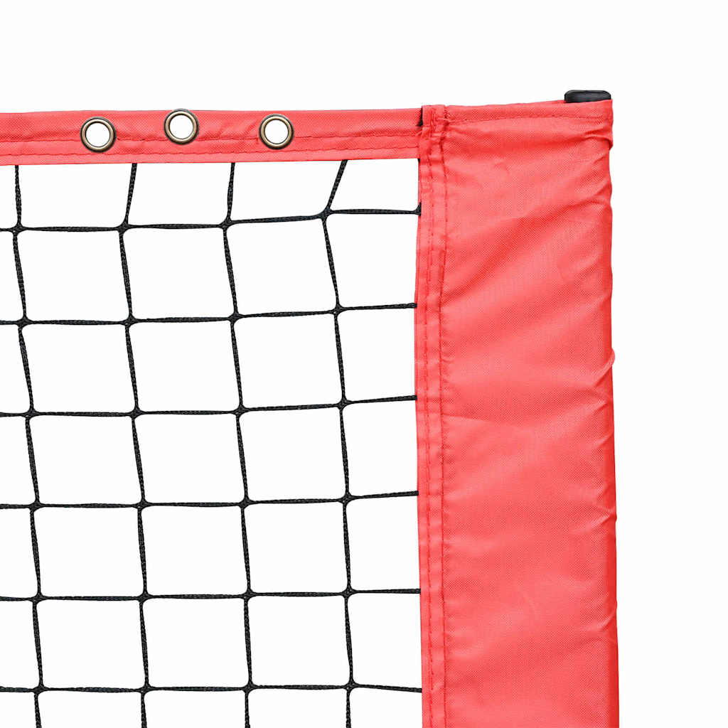 Teniska mreža Crna i crvena 494,5 x 90 x 87 cm Poliester