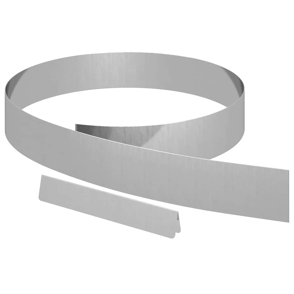 Ograda oko Travnjaka 4 pcs Srebrno 450 x 0,05 x 10 cm