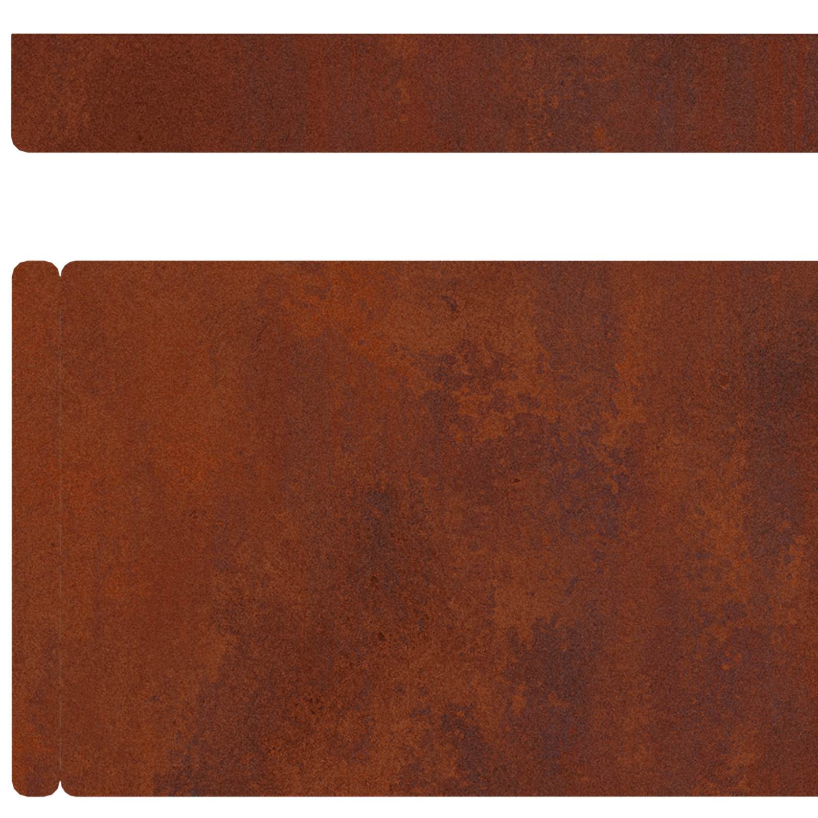 Ograda oko Travnjaka 4 pcs Rđa 450 x 0,05 x 10 cm
