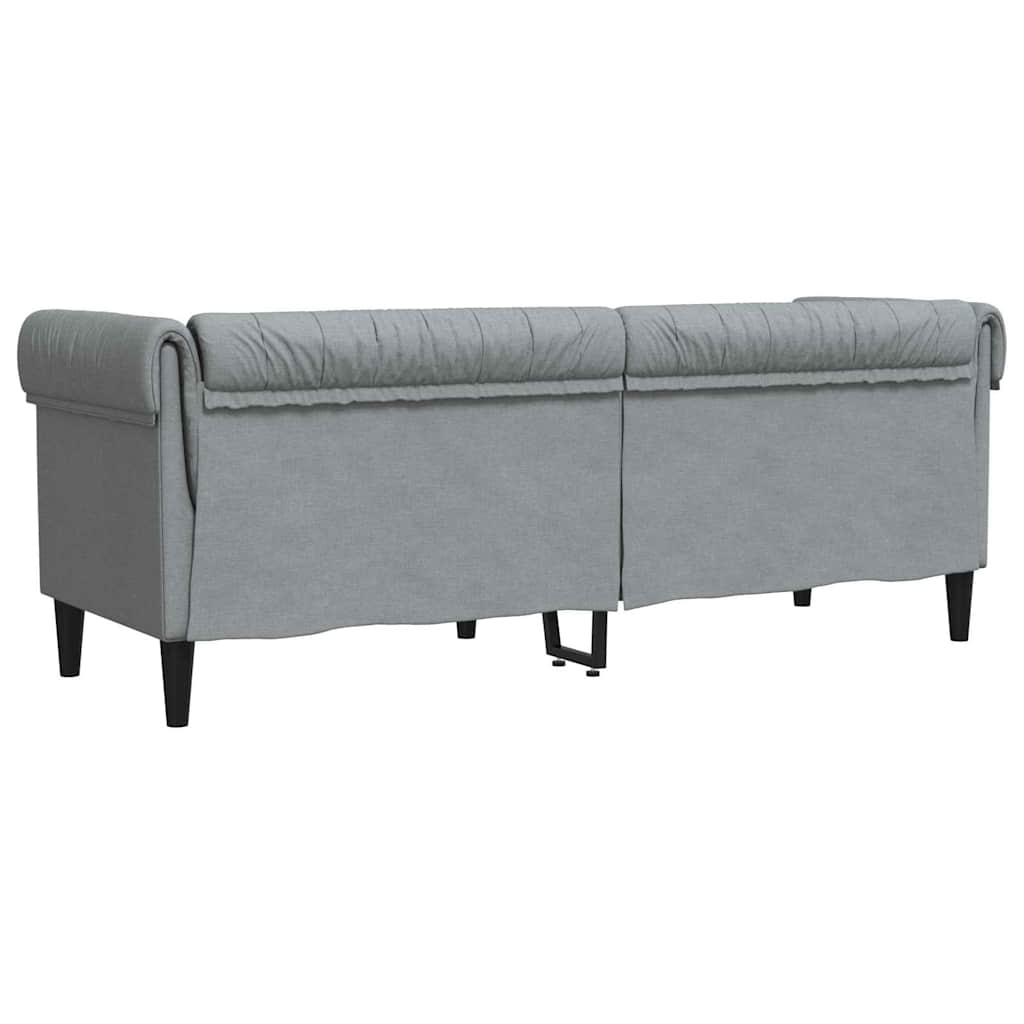 Sofa Svijetlo siva 201,5 x 74,5 x 74,5 cm Poliester
