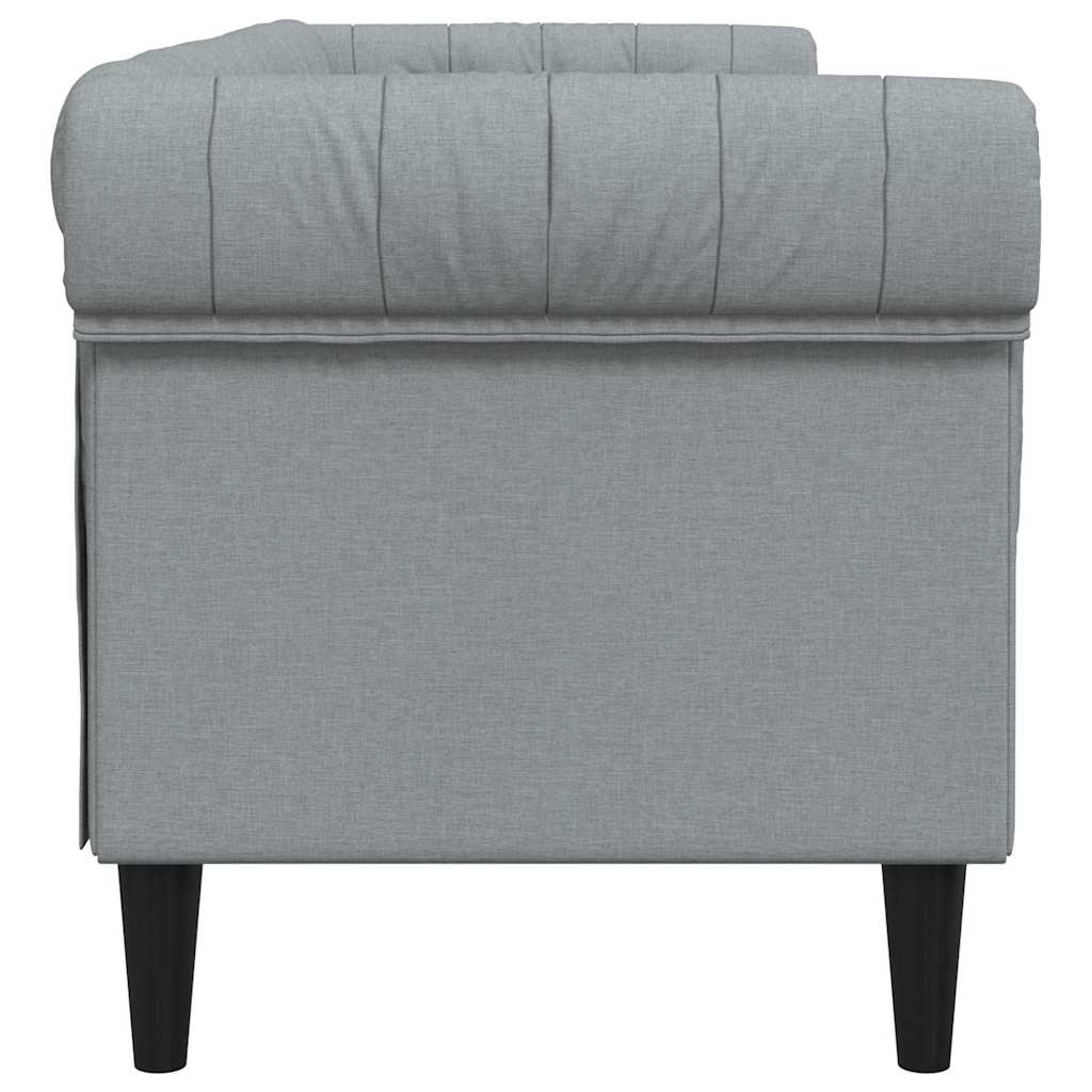 Sofa Svijetlo siva 201,5 x 74,5 x 74,5 cm Poliester