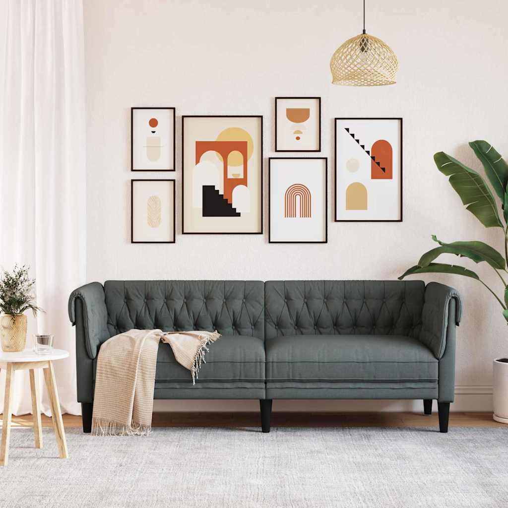 Sofa Tamno siva 201,5 x 74,5 x 74,5 cm Poliester