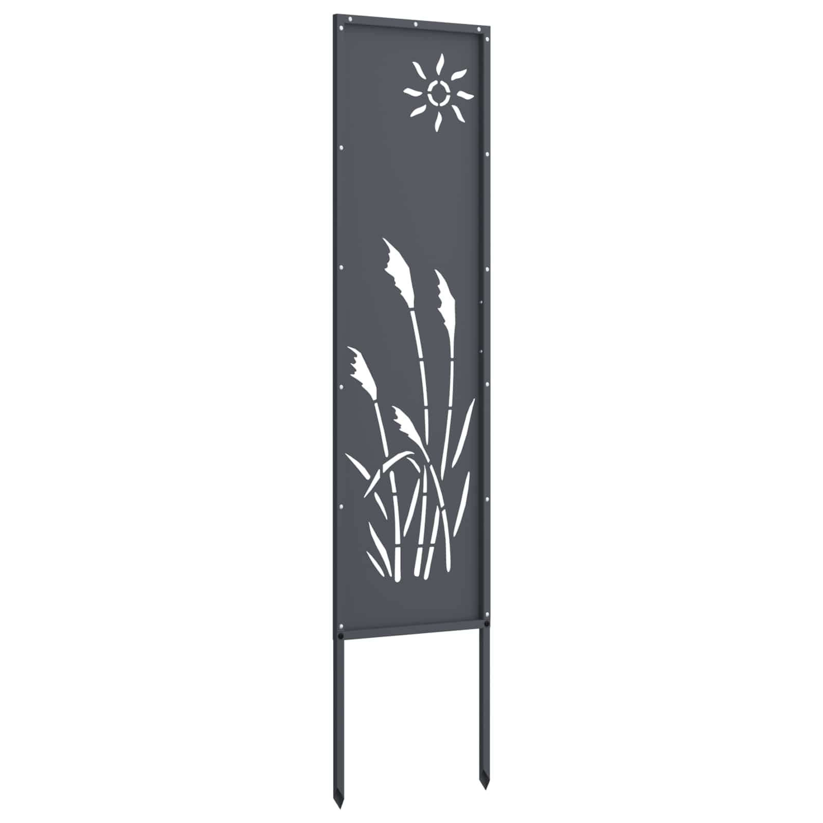 Privatnost u vrtu Antracit 32 x 140 cm Hladno valjana čelična