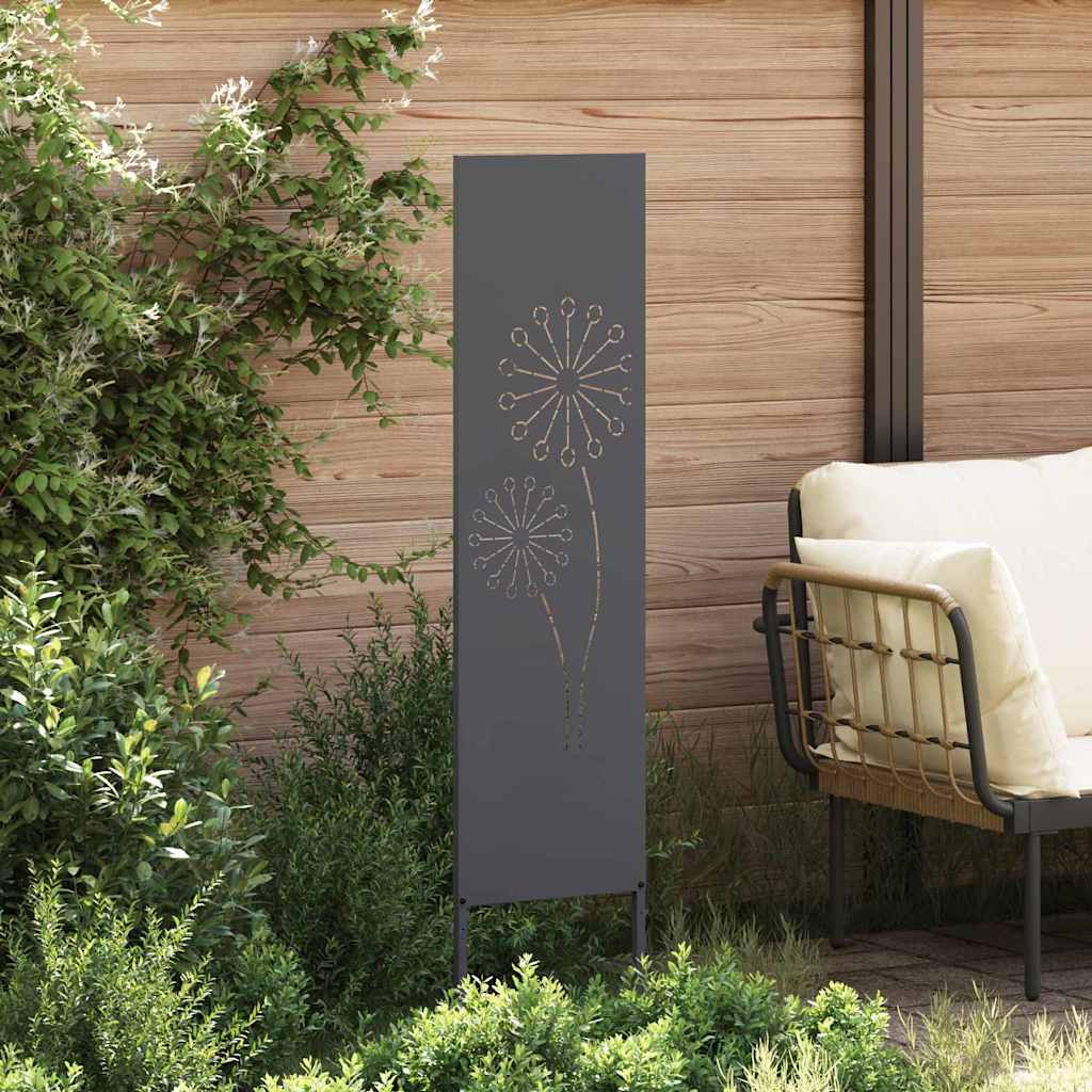 Privatnost u vrtu Antracit 32 x 140 cm Hladno valjana čelična