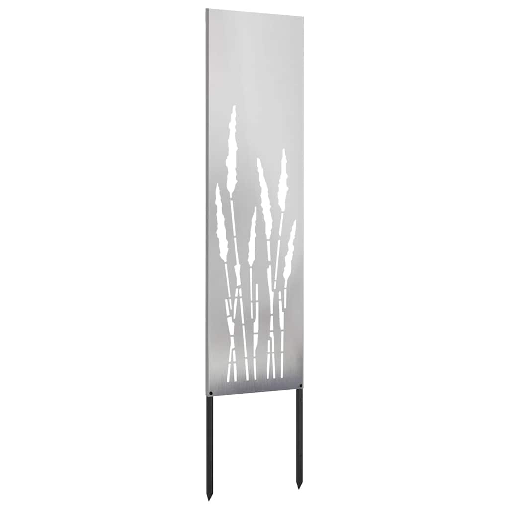 Privatnost u vrtu Srebrno 32 x 140 cm Nehrđajući čelik