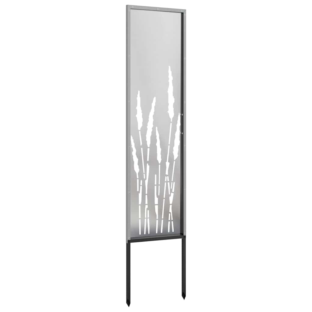 Privatnost u vrtu Srebrno 32 x 140 cm Nehrđajući čelik