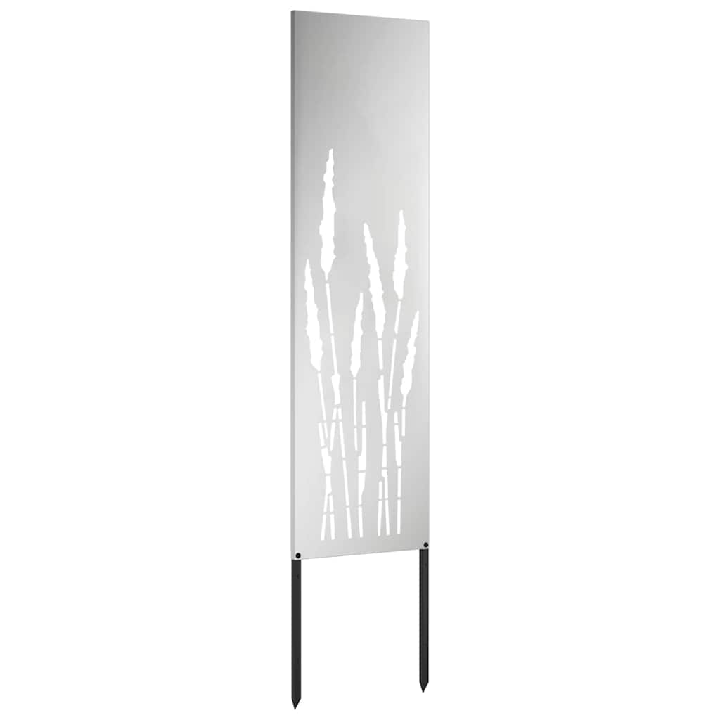 Privatnost u vrtu Rezbarija Srebrno 32 x 140 cm Pocinčani čelik