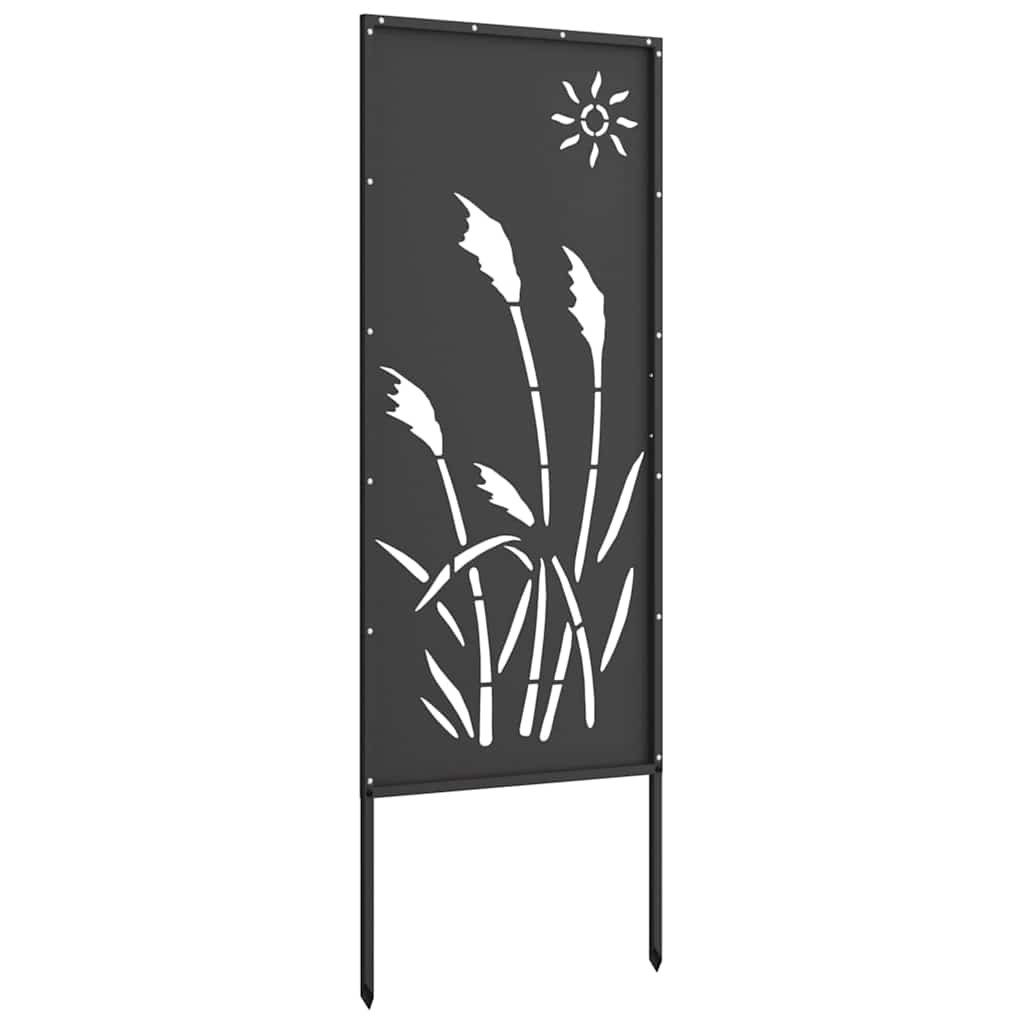 Privatnost u vrtu Crna 50 x 140 cm Hladno valjana čelična
