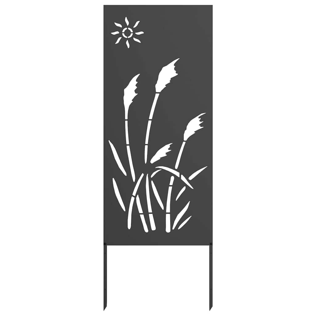 Privatnost u vrtu Crna 50 x 140 cm Hladno valjana čelična