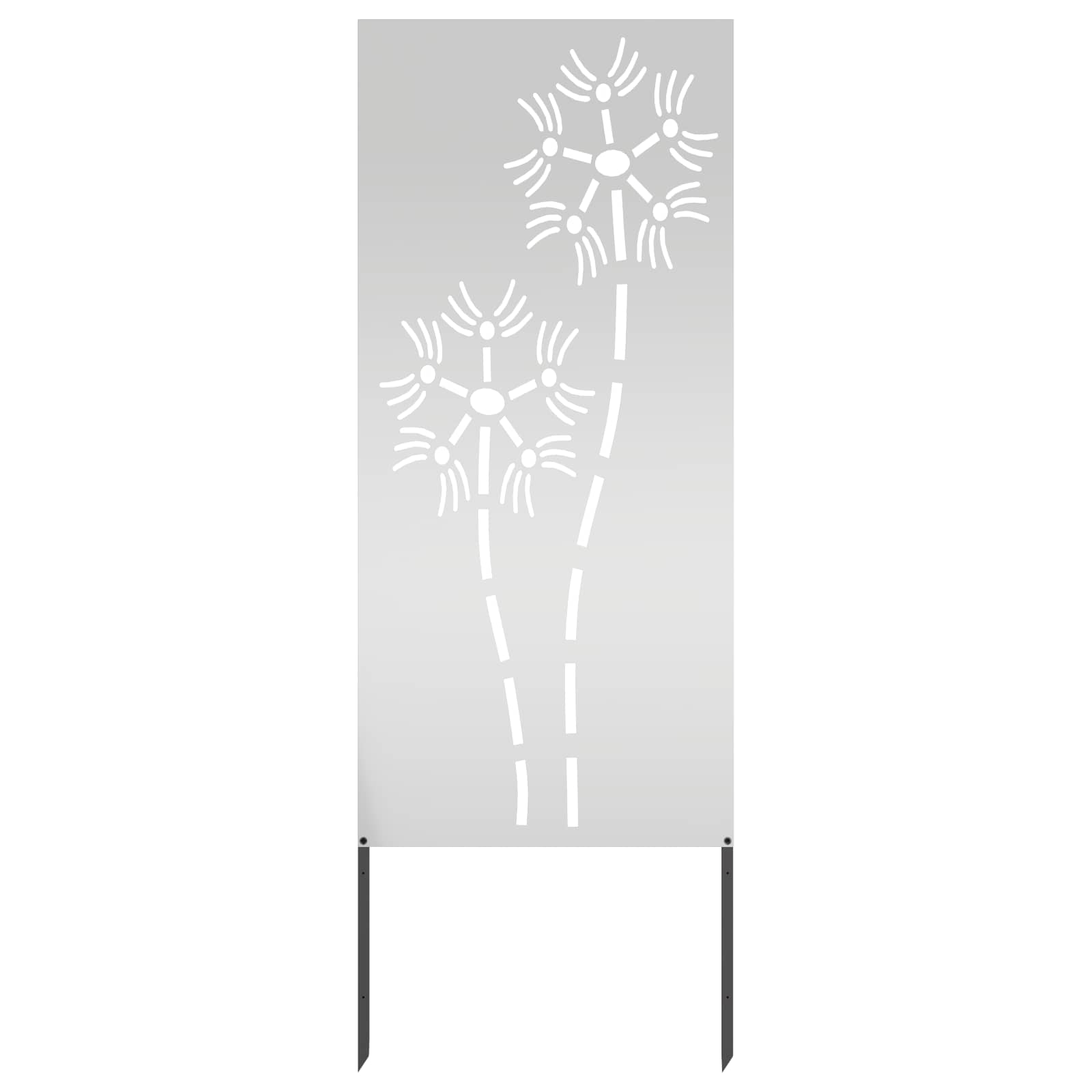 Privatnost u vrtu Rezbarija Srebrno 50 x 140 cm Pocinčani čelik