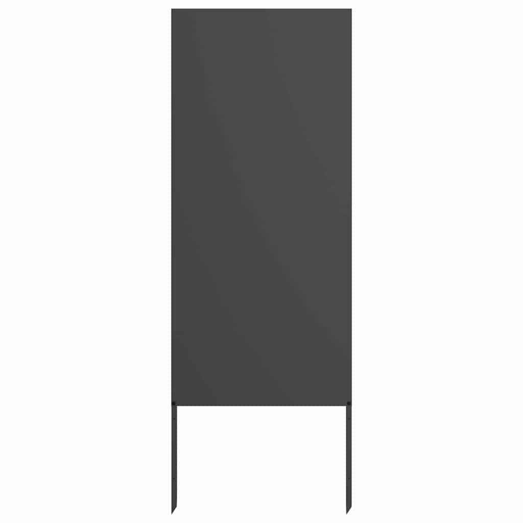 Privatnost u vrtu Crna 50 x 140 cm Hladno valjana čelična