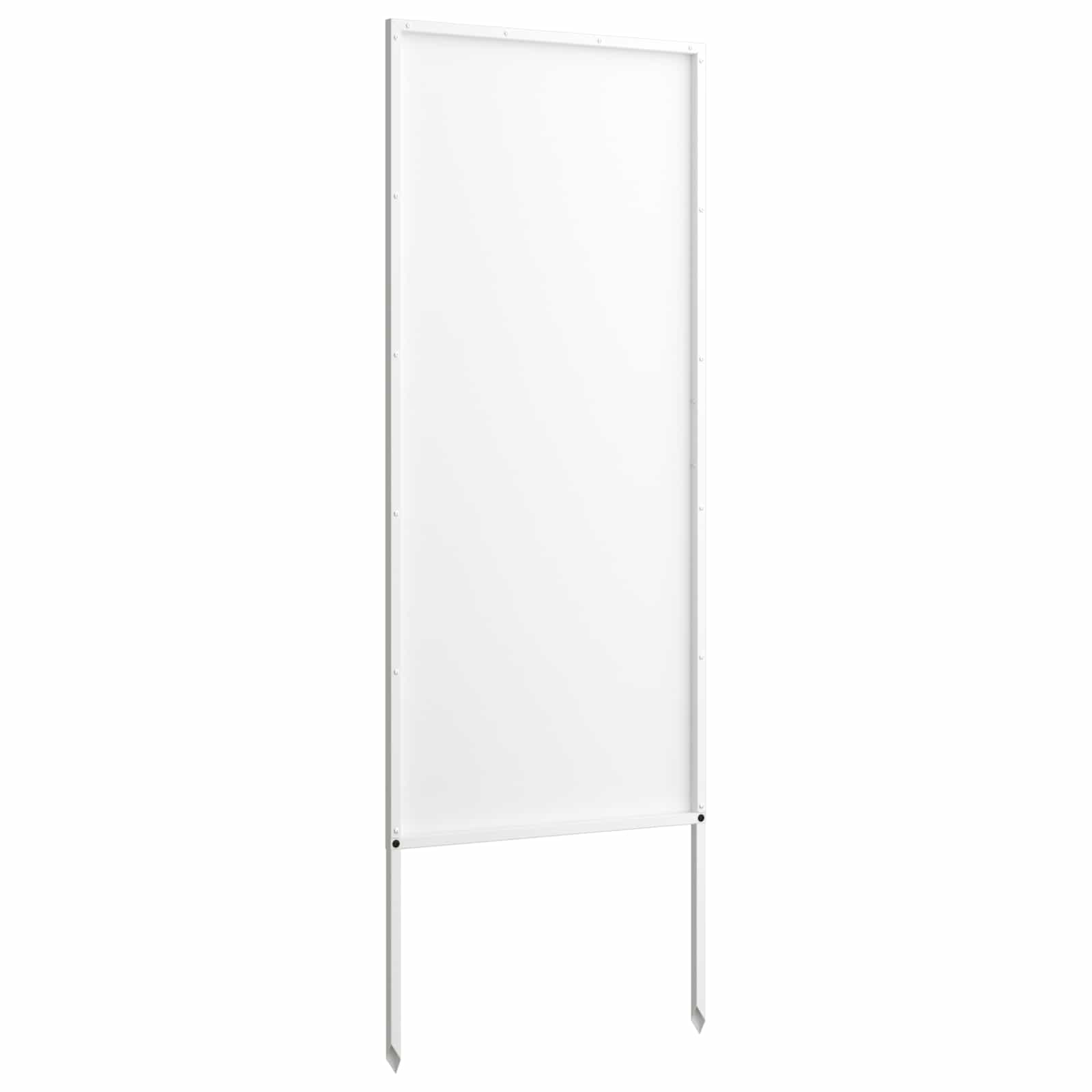 Privatnost u vrtu Bijelo 50 x 140 cm Hladno valjana čelična