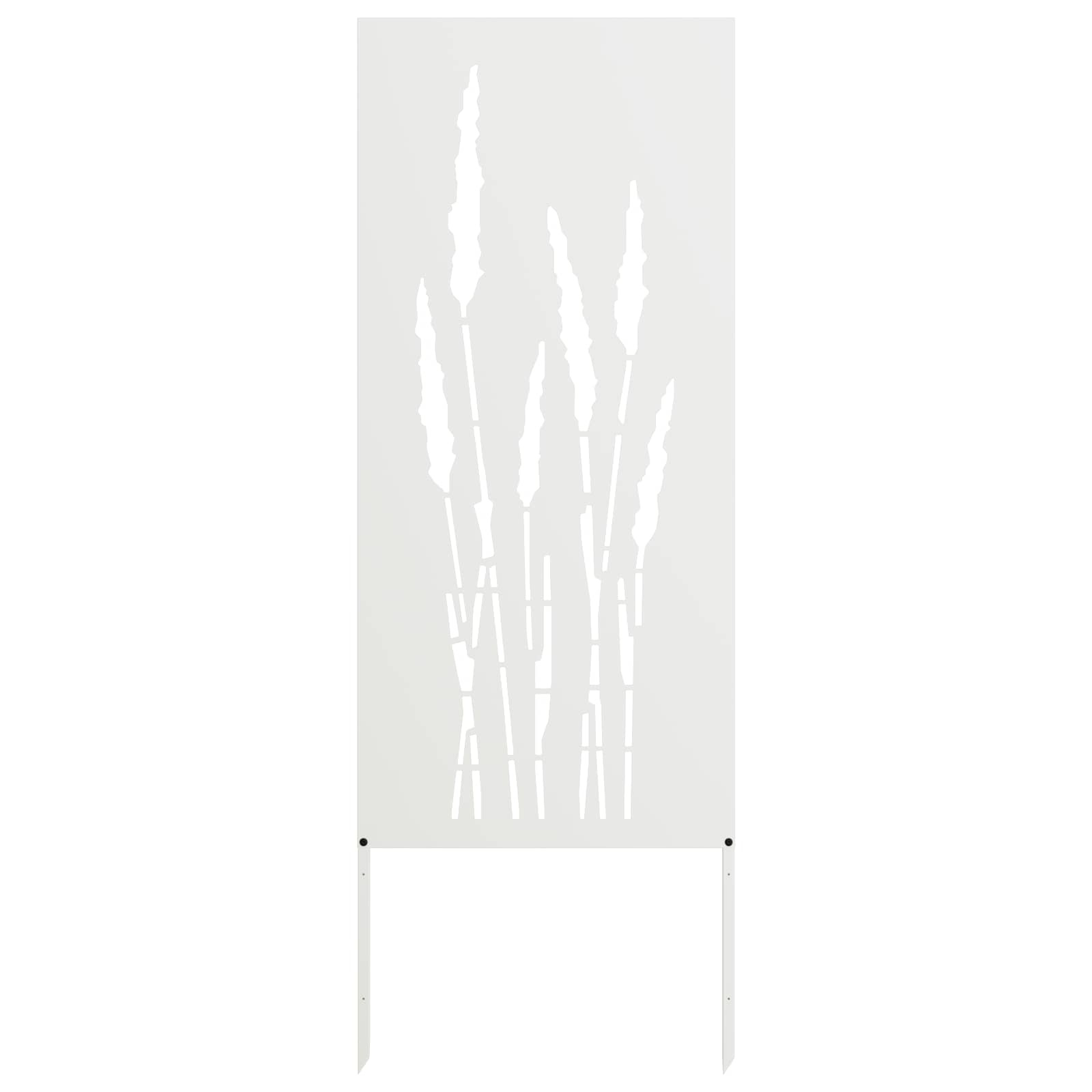 Privatnost u vrtu Bijelo 50 x 140 cm Hladno valjana čelična