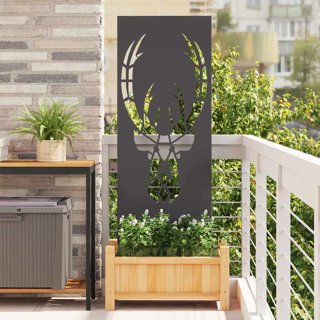 Privatnost u vrtu Crna 50 x 140 cm Hladno valjana čelična