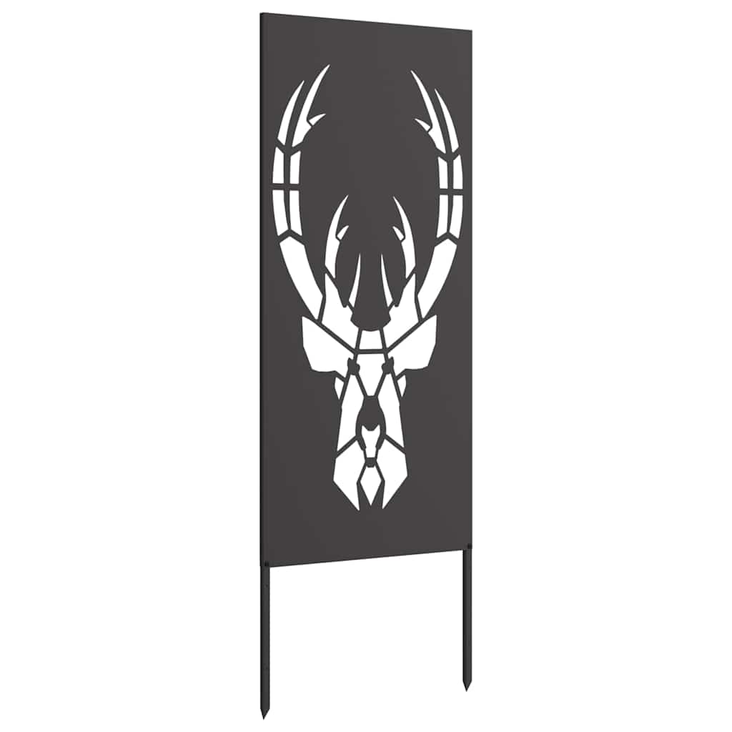 Privatnost u vrtu Crna 50 x 140 cm Hladno valjana čelična