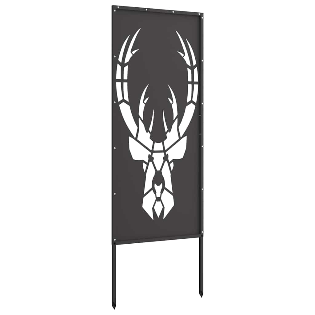Privatnost u vrtu Crna 50 x 140 cm Hladno valjana čelična