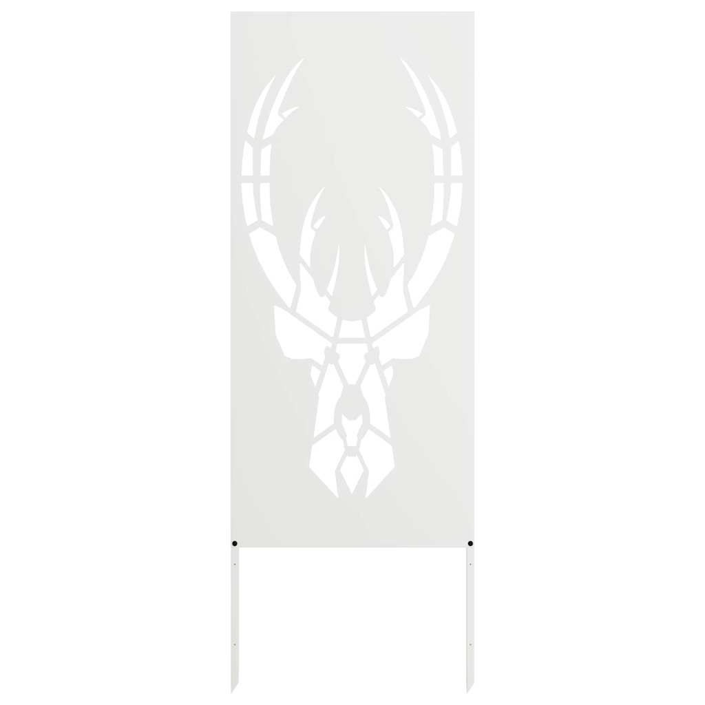 Privatnost u vrtu Bijelo 50 x 140 cm Hladno valjana čelična