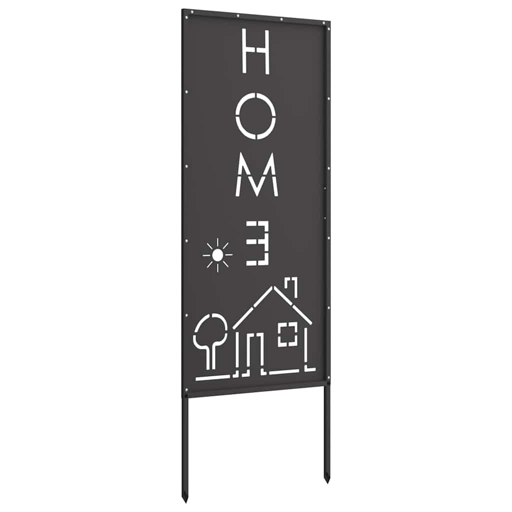 Privatnost u vrtu Crna 50 x 140 cm Hladno valjana čelična