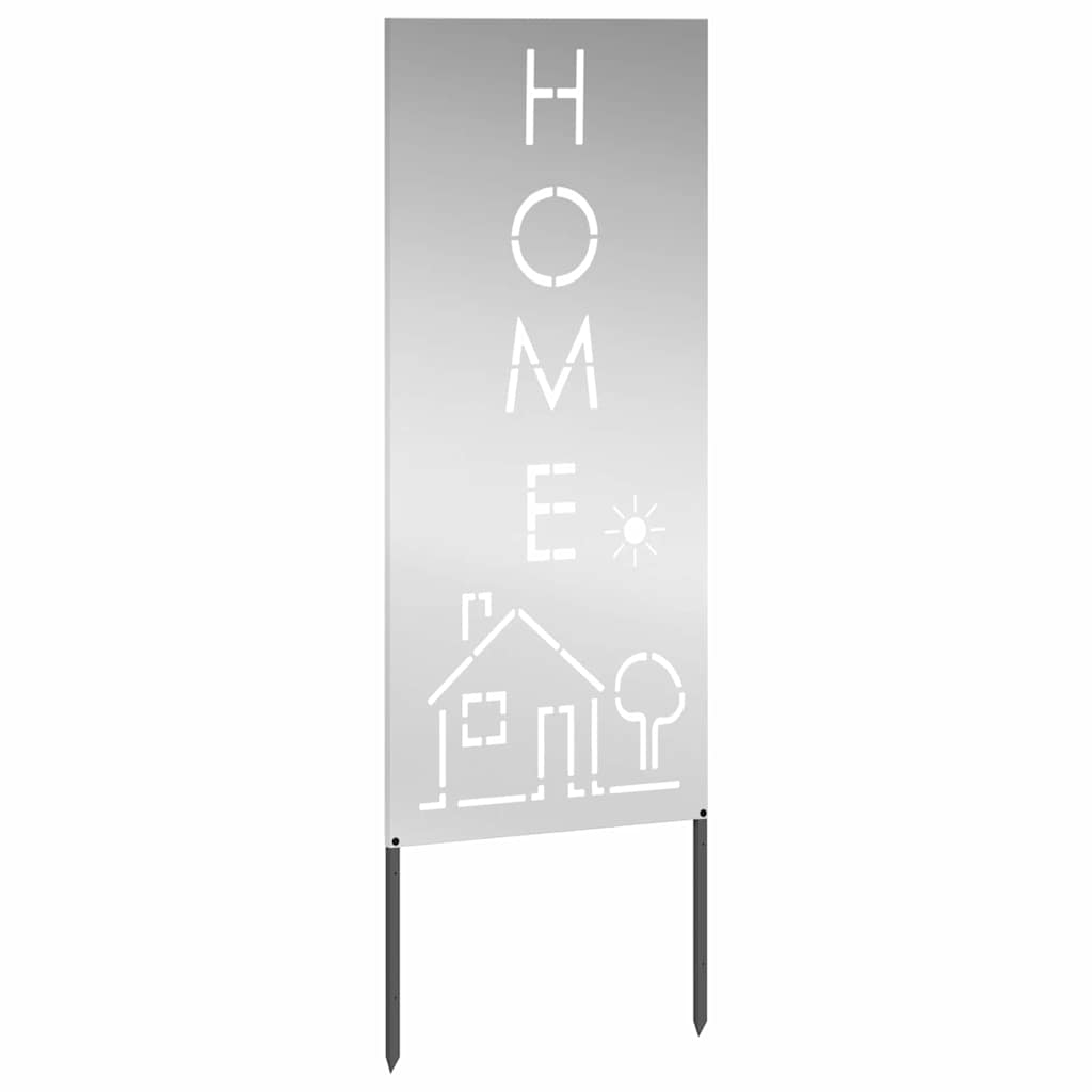 Privatnost u vrtu Rezbarija Srebrno 50 x 140 cm Pocinčani čelik