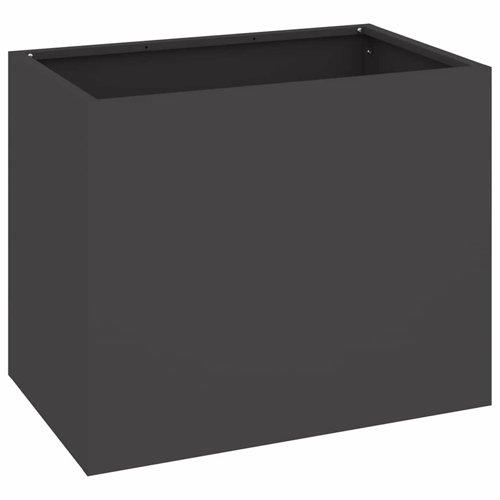 Vrtna saksija Crna 50 x 32 x 40 cm Čelična vrata