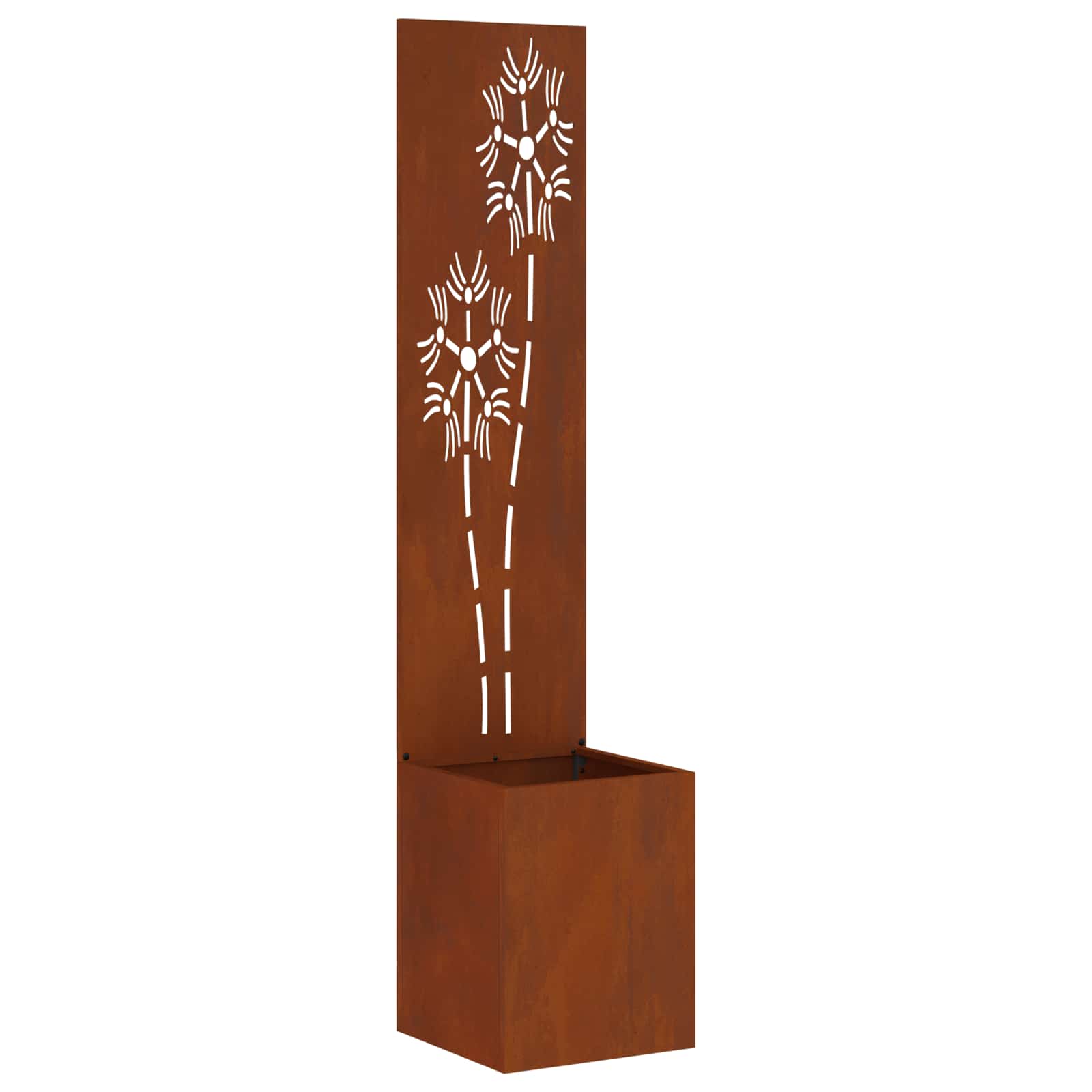 Privatnost u vrtu Cvjetni Rđa 32 x 32 x 150 cm Otporni čelik