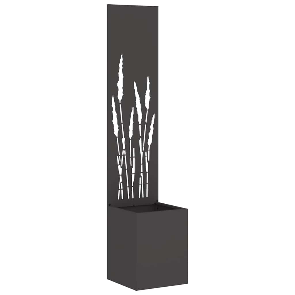Privatnost u vrtu Crna 32 x 32 x 150 cm Hladno valjana čelična