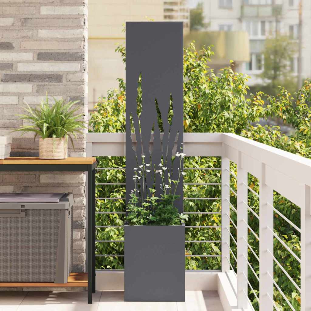 Privatnost u vrtu Antracit 32 x 150 cm Hladno valjana čelična