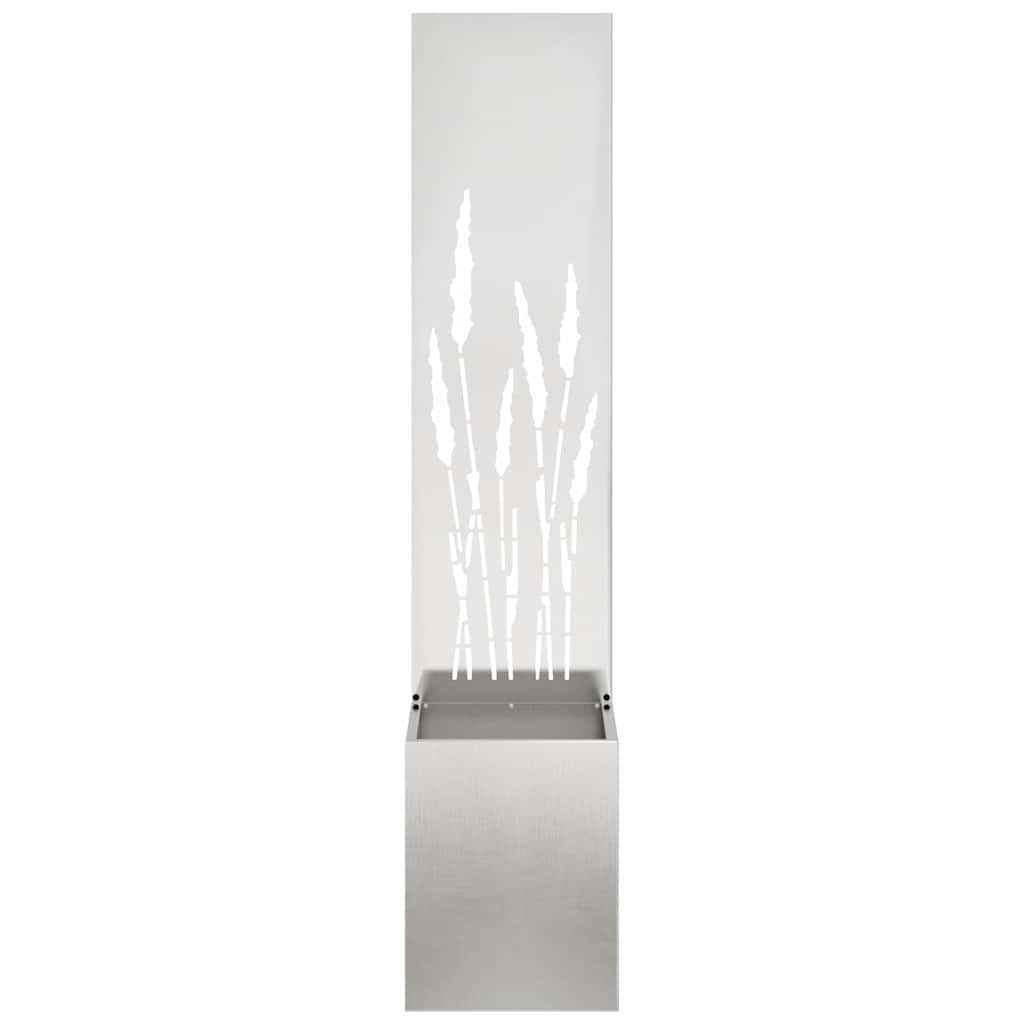 Privatnost u vrtu Srebrna 32 x 150 cm Nehrđajući čelik