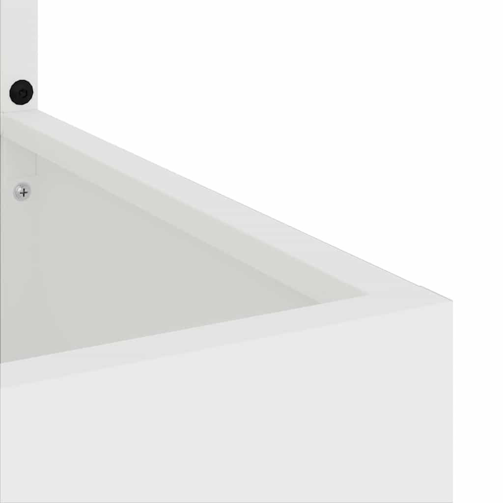 Privatnost u vrtu Bijelo 50 x 150 cm Hladno valjana čelična