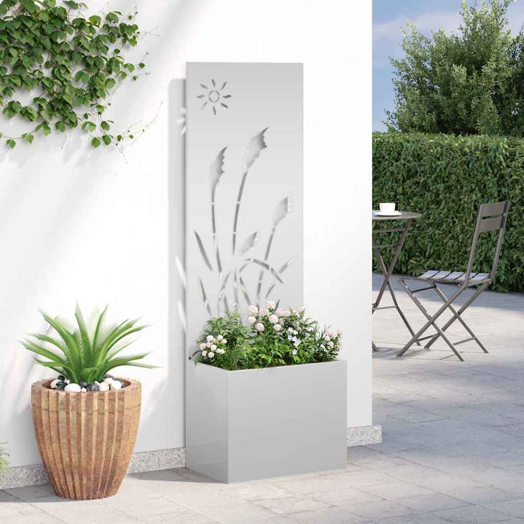 Privatnost u vrtu Rezbarija Srebrno 50 x 140 cm Pocinčani čelik