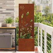 Privatnost u vrtu Rezbarija Rđa 50 x 150 cm Otporni čelik