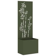 Privatnost u vrtu Cvjetni Maslinovo zelena 50 x 150 cm