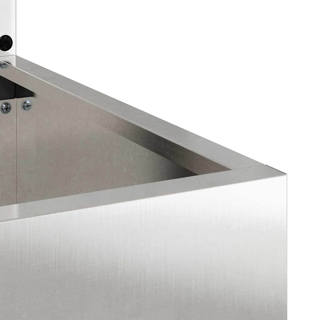 Privatnost u vrtu Srebrna 50 x 150 cm Nehrđajući čelik