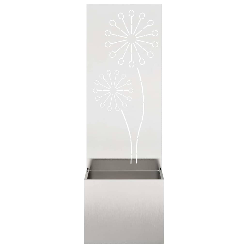 Privatnost u vrtu Srebrna 50 x 150 cm Nehrđajući čelik