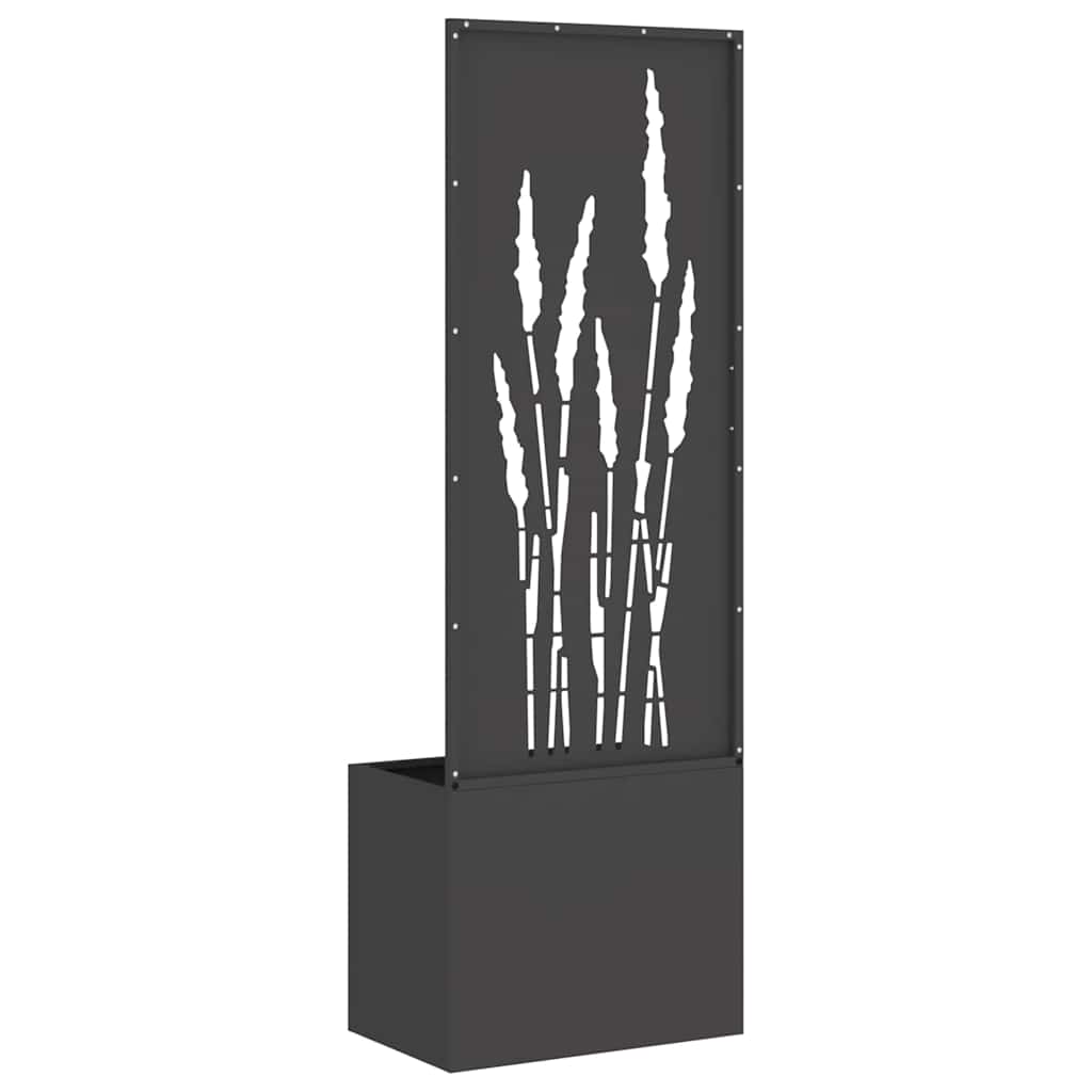 Privatnost u vrtu Crna 50 x 150 cm Hladno valjana čelična