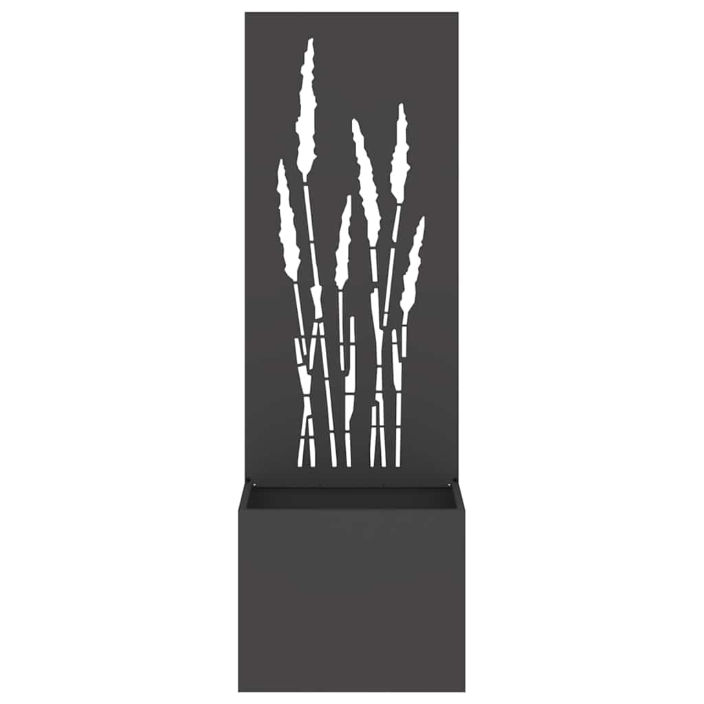 Privatnost u vrtu Crna 50 x 150 cm Hladno valjana čelična