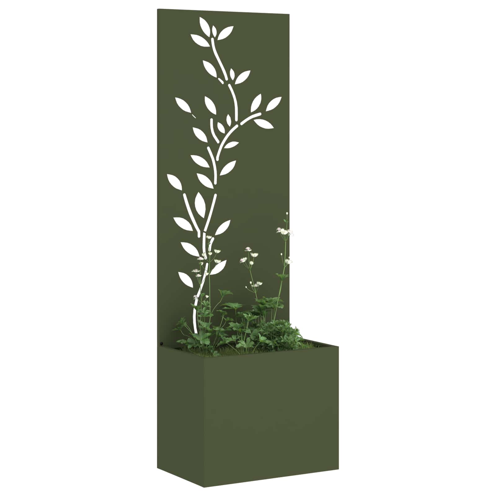 Privatnost u vrtu Cvjetni Maslinovo zelena 50 x 150 cm