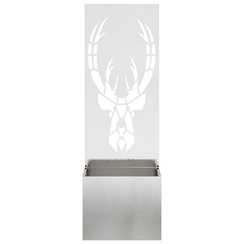 Privatnost u vrtu Srebrna 50 x 150 cm Nehrđajući čelik