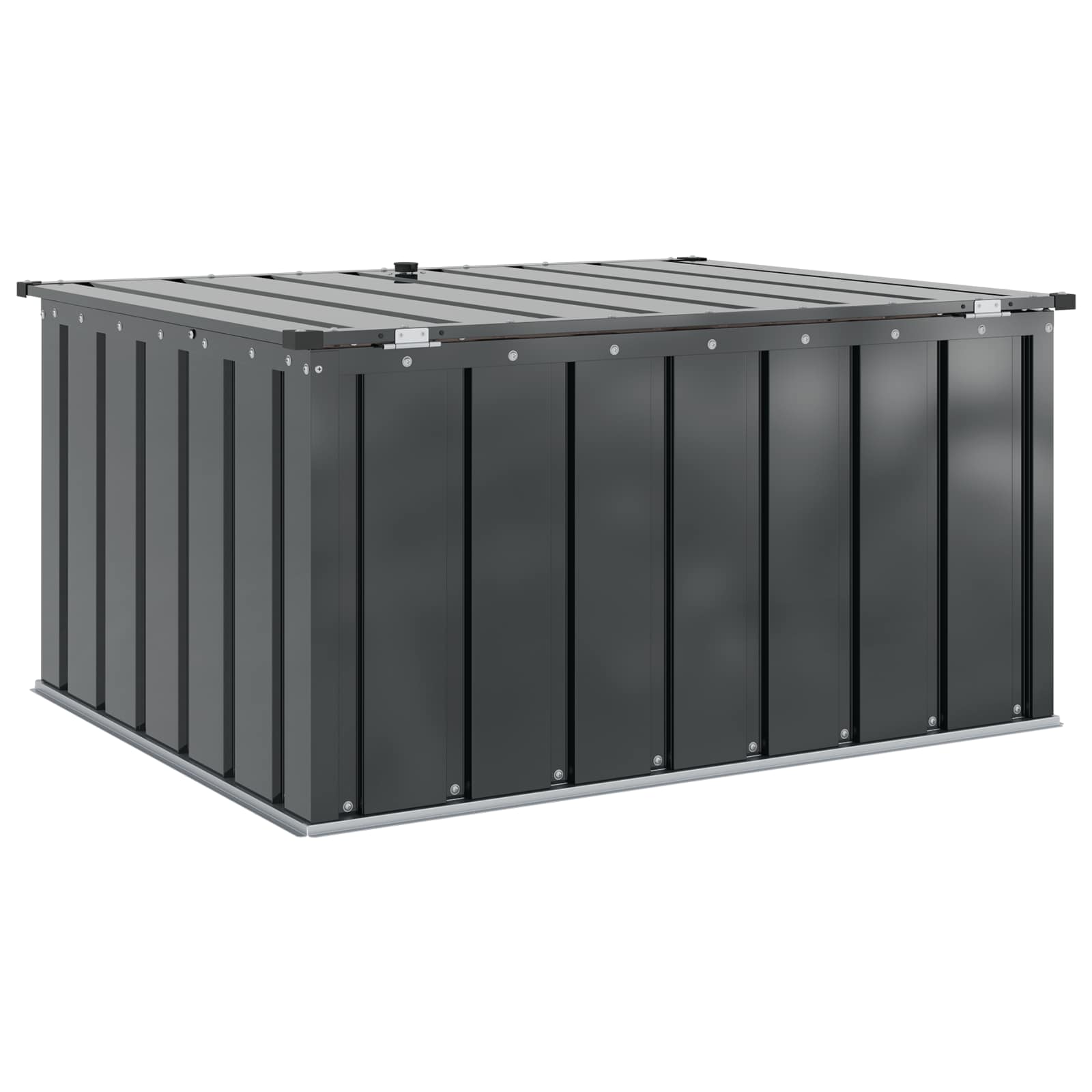 Kutija za spremanje u vrtu Crna 101 x 82 x 50 cm Čelik