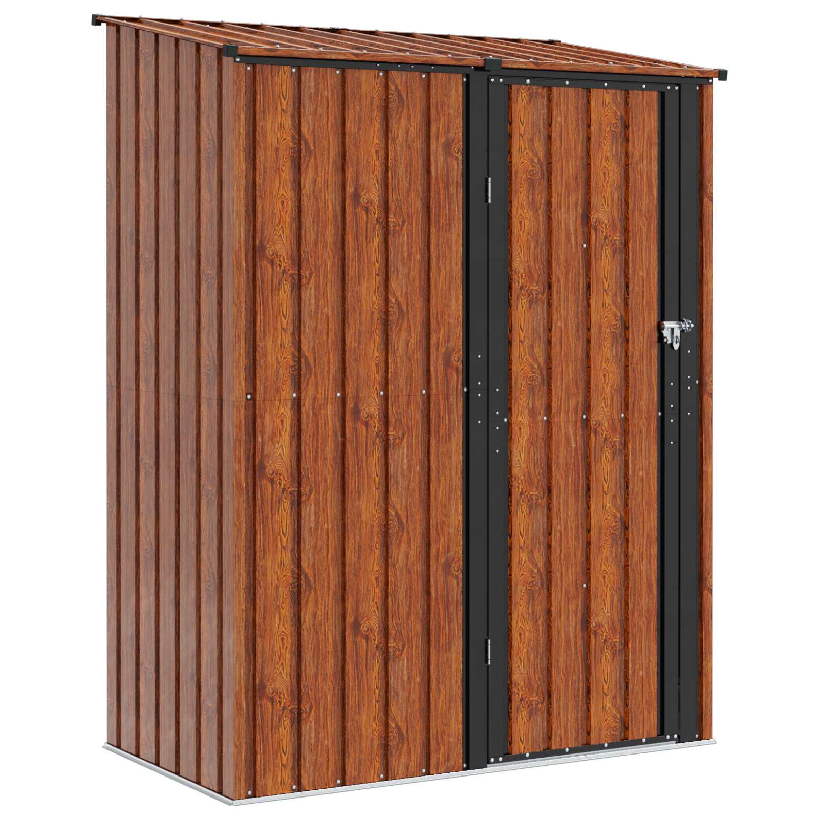 Vrtne šupe Smeđa 153,5 x 86 x 200 cm Metal