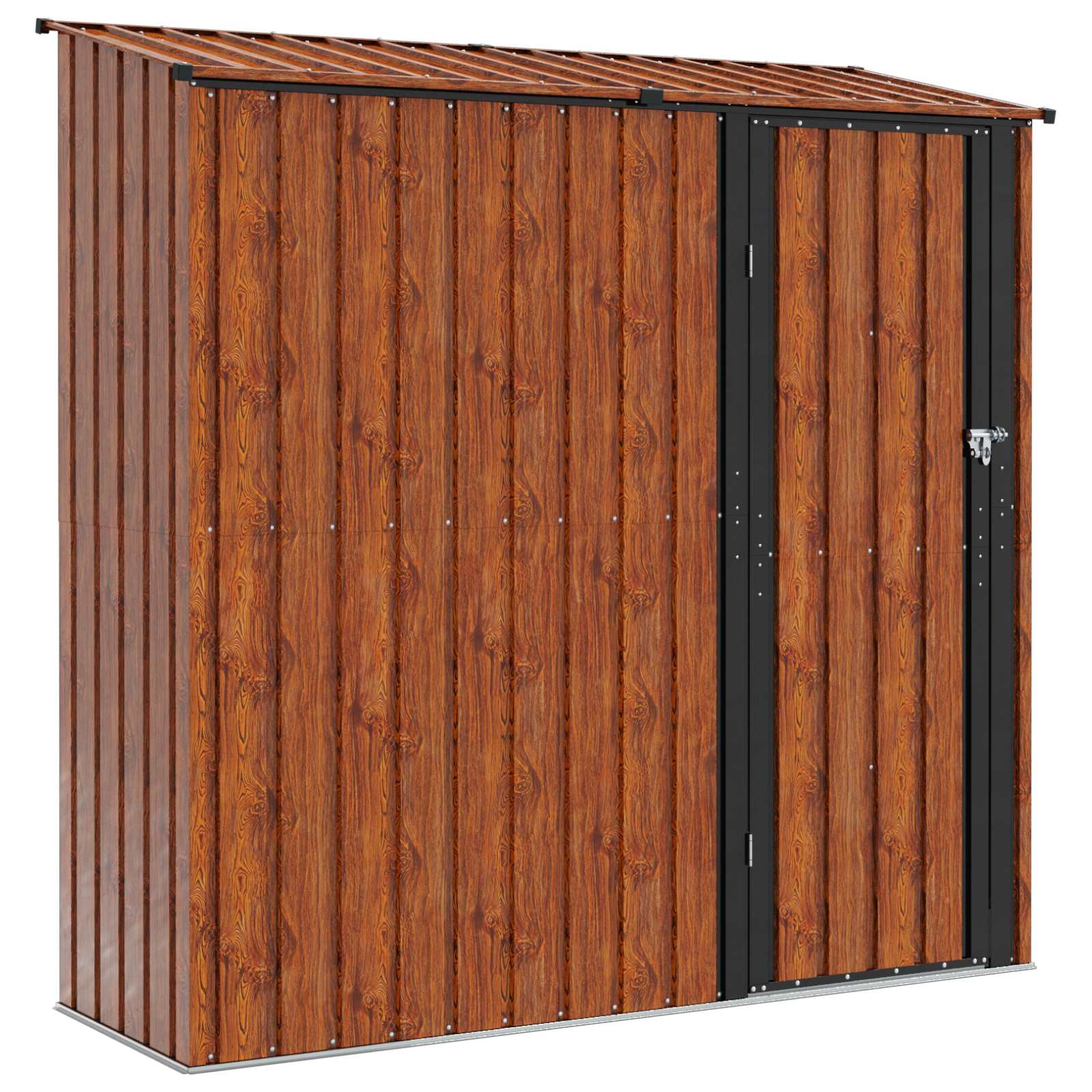 Vrtne šupe Smeđa 203,5 x 73 x 200 cm Metal