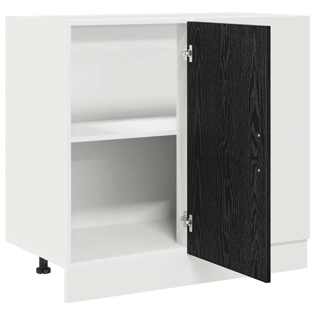 Kuhinjska Kutna Donja Vitrina Crni hrast 86 x 46 x 81,5 cm
