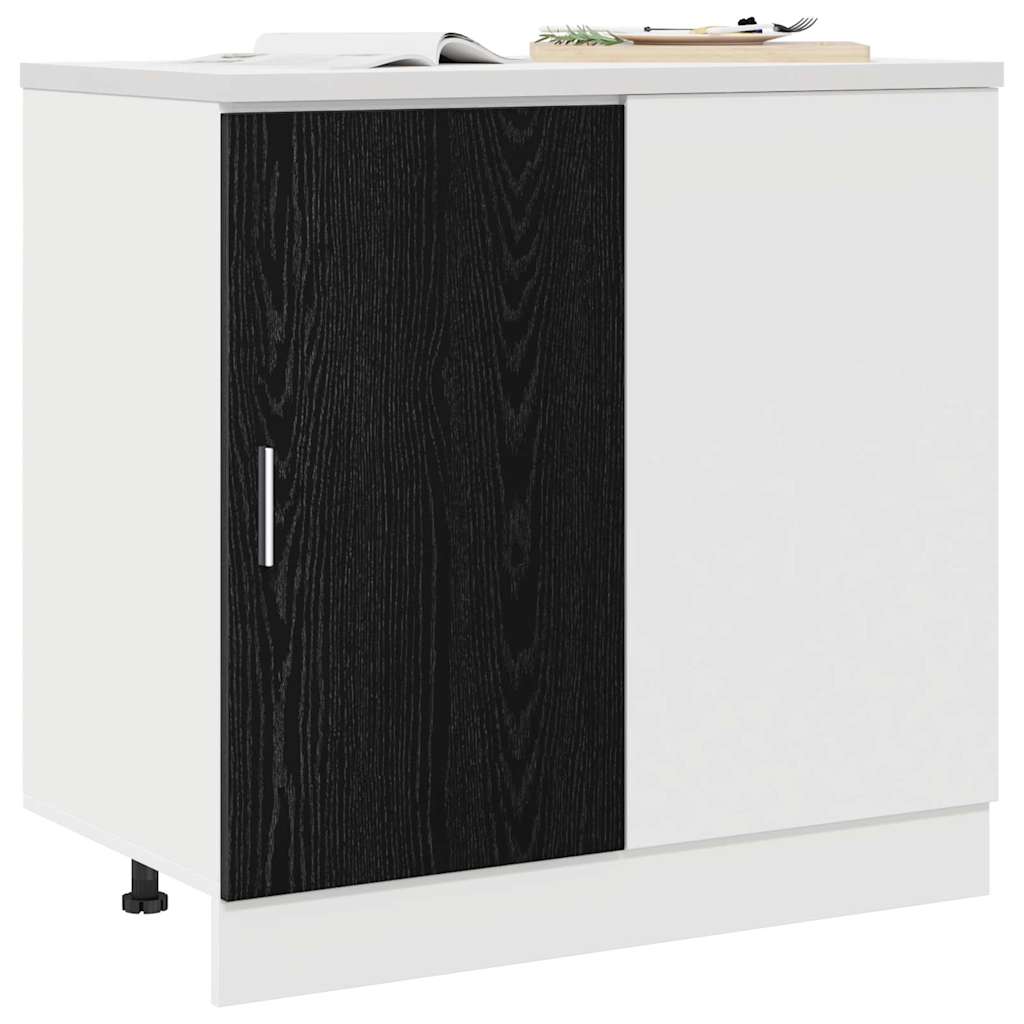 Kuhinjska Kutna Donja Vitrina Crni hrast 86 x 46 x 81,5 cm